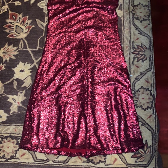 Sexy Dress the population 2 piece red sequins m - Picture 2 of 9